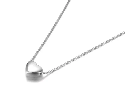 Simplicity Necklace with Heart Pendant - Image 2