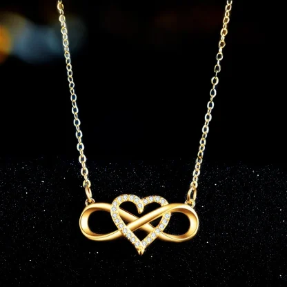 Infinity Love Necklace with Sparkling Design - Image 5