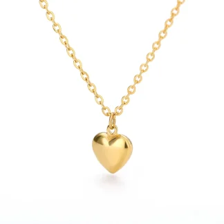 Shiny Minimalist Chain Heart Necklaces