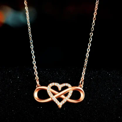 Infinity Love Necklace with Sparkling Design - Image 6