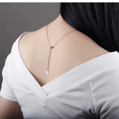 Heart Pendant Necklace with Ring Decor - Image 6