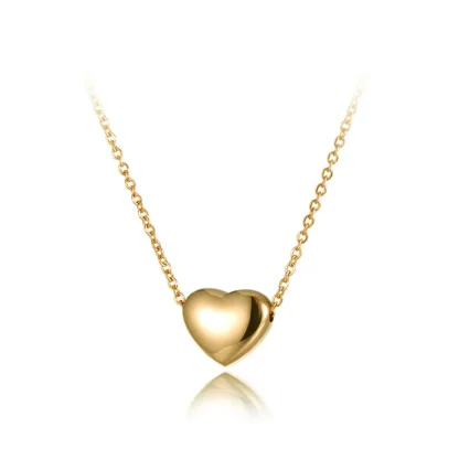 Simplicity Necklace with Heart Pendant - Image 6