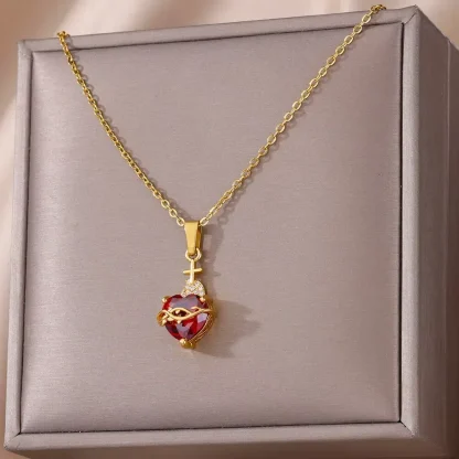 Trendy Heart Pendant Necklace for Women - Image 4