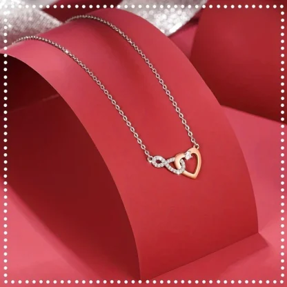 Creative Infinity Heart Pendant Necklace - Image 2