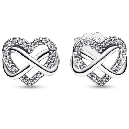 Luxury Heart Necklace with Inifinity Decor - Image 3