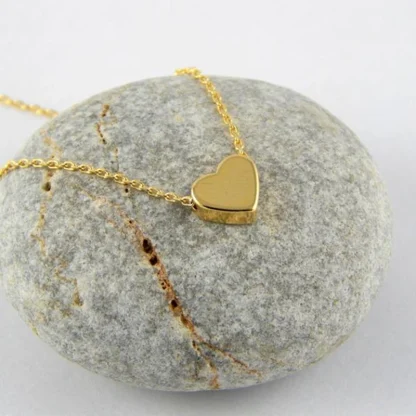 Shiny Minimalist Chain Heart Necklaces - Image 7