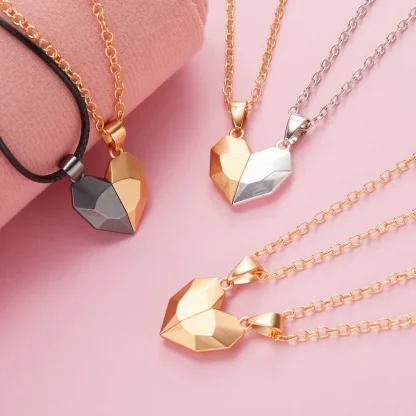Magnetic Heart Necklace for Couples