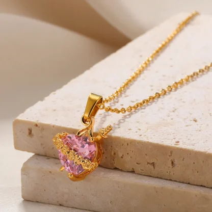 Trendy Heart Pendant Necklace for Women - Image 12