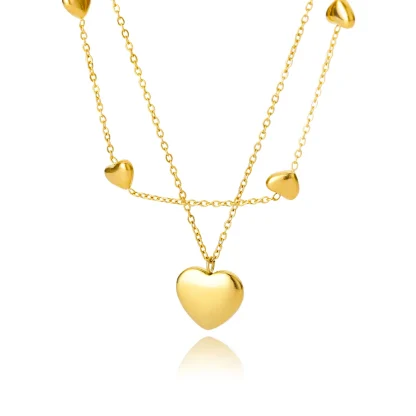 Minimalist Necklace with Mini Heart Pendant - Image 12