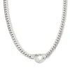 Curb Chain Necklace with Heart Pendant - Image 9