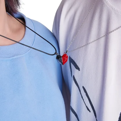 Magnetic Heart Necklace for Couples - Image 4
