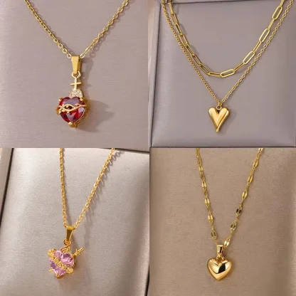 Trendy Heart Pendant Necklace for Women - Image 2
