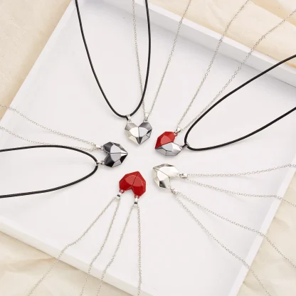 Magnetic Heart Necklace for Couples - Image 3