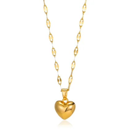 Minimalist Necklace with Mini Heart Pendant - Image 8