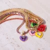 Colored Heart Necklace with Luxury Design - Image 4